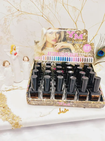 لاک ناخن پرطرفدار مشکی نایلی پولیش nail polish برند YM کد 3066N50